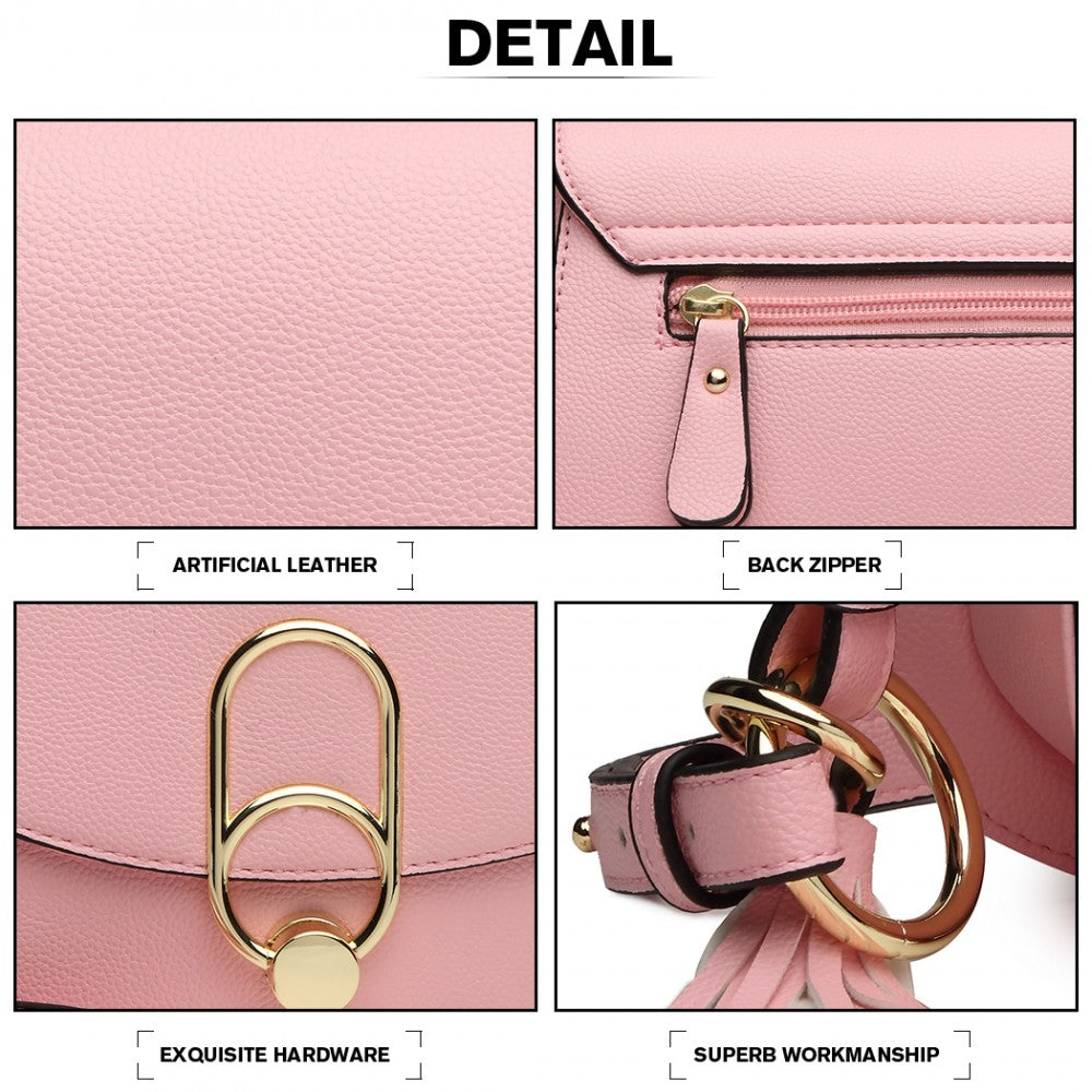 Miss LuLu Crossbody Saddle Bag