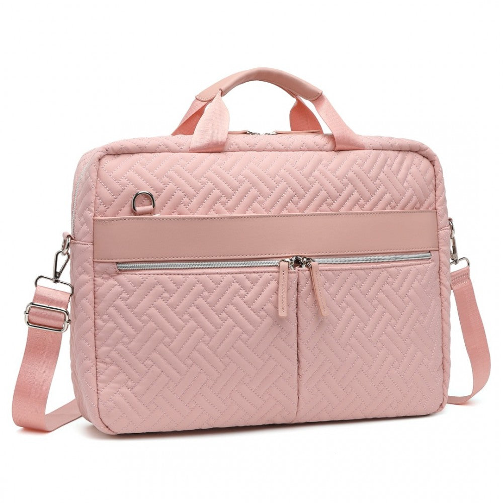 Kono Water Repellent Elegant Quilted Laptop Bag