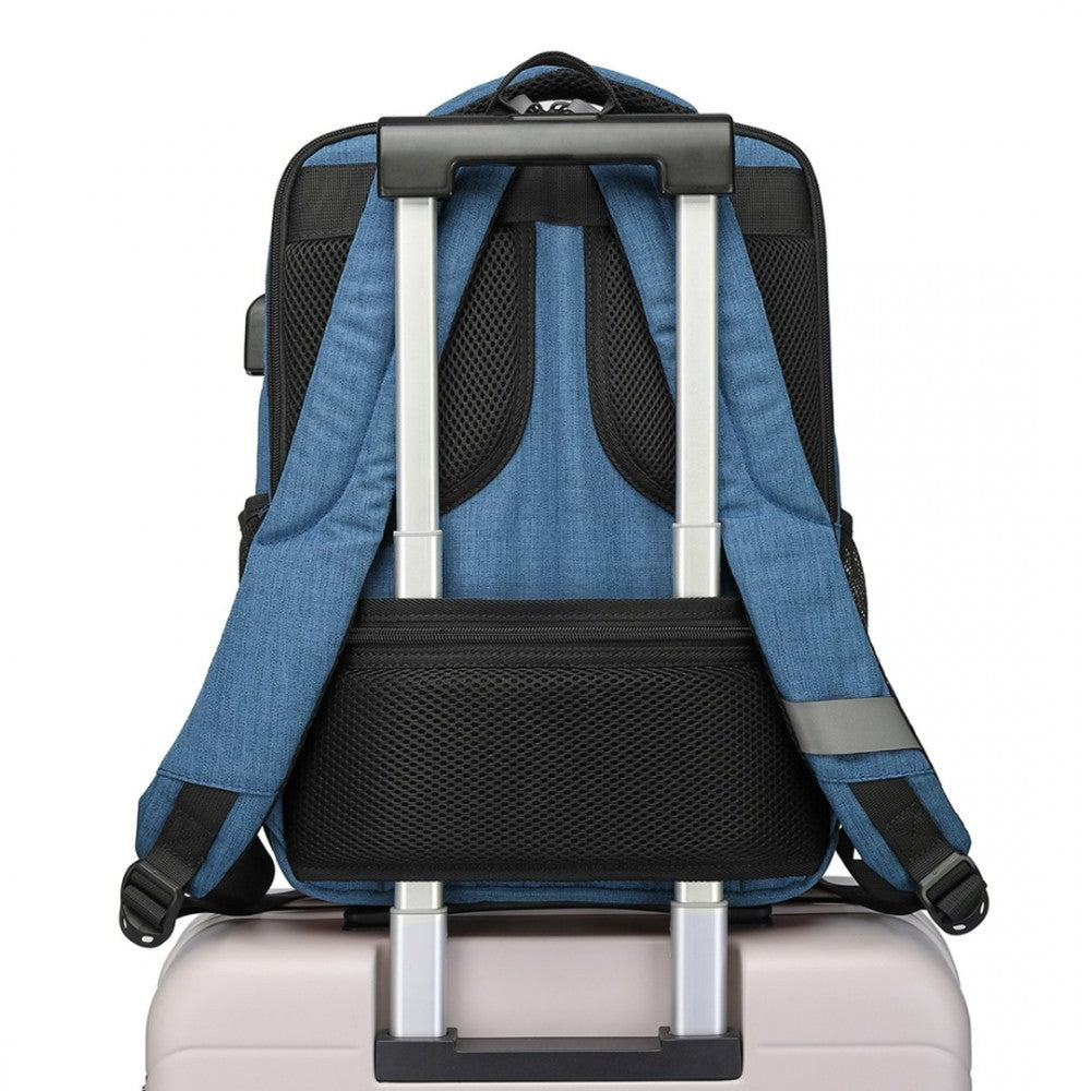 Kono Multi Compartment Backpack With USB Port