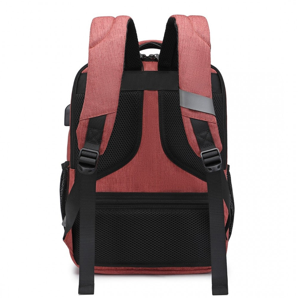 Kono Multi Compartment Backpack With USB Port