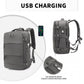 Kono Multi Functional Breathable Travel Backpack With USB Charging Port And Separate Shoe Compartment