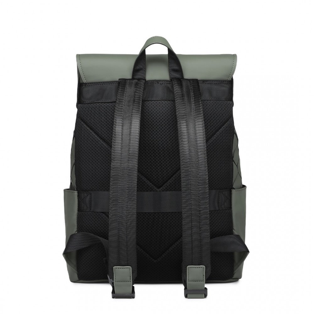 Kono Water Resistant Urban Geometric Backpack With Laptop Compartment