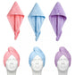 3 Pack Absorbent Microfibre Hair Turban With Button