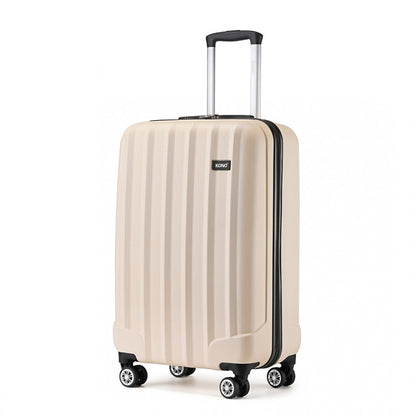 Kono 19 Inch Cabin Size ABS Hardshell Suitcase With Vertical Stripes