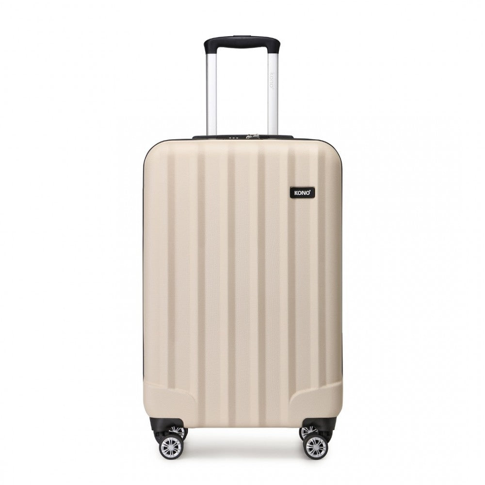 Kono 19 Inch Cabin Size ABS Hardshell Suitcase With Vertical Stripes