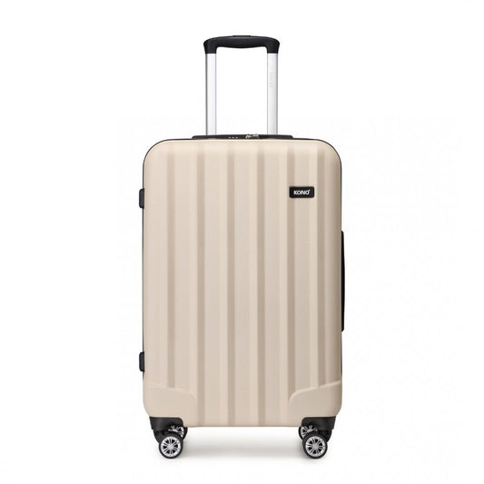 Kono 28 Inch ABS Hardshell Suitcase With Vertical Stripes