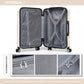 Kono 28 Inch ABS Hardshell Suitcase With Vertical Stripes