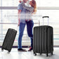 Kono 28 Inch ABS Hardshell Suitcase With Vertical Stripes