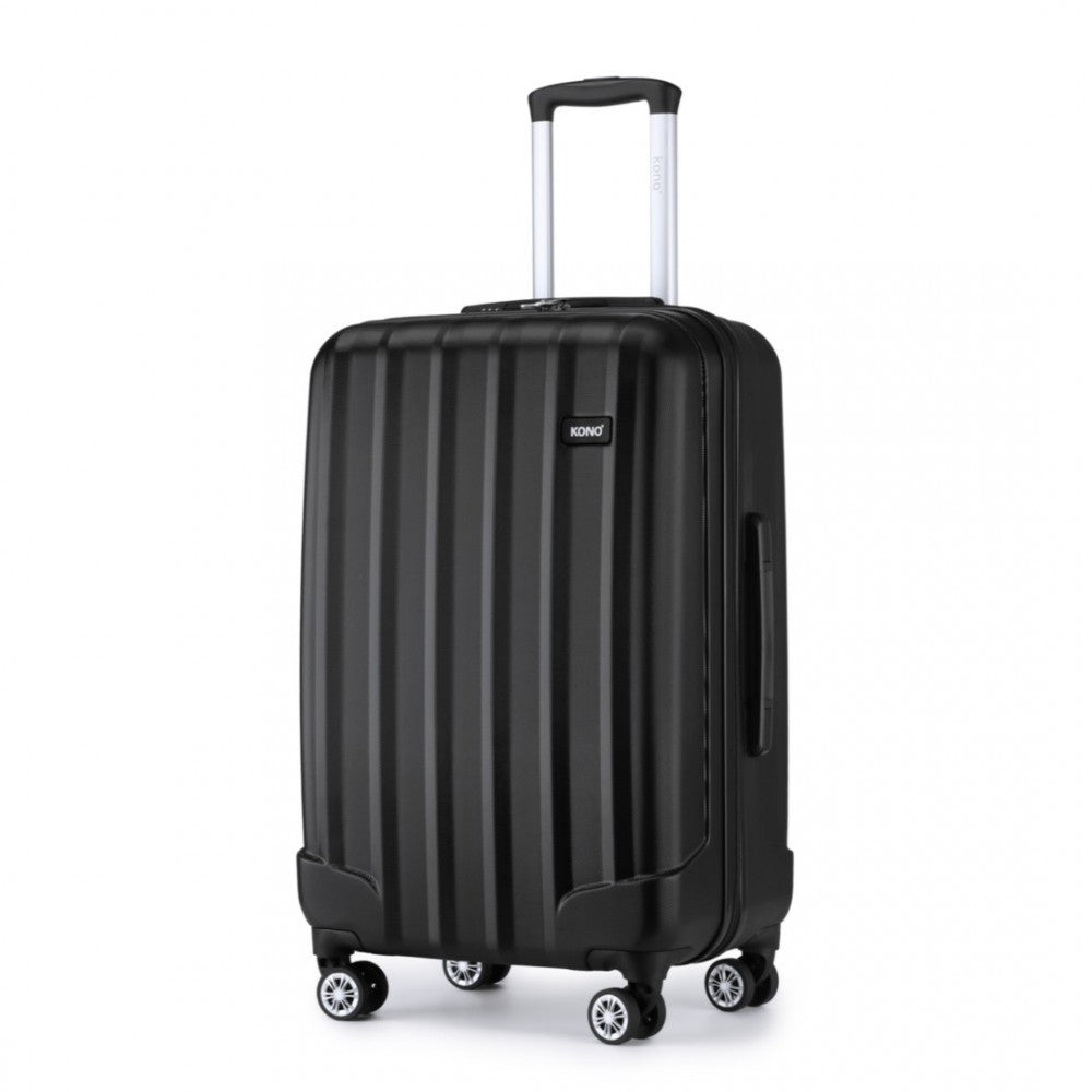 Kono 28 Inch ABS Hardshell Suitcase With Vertical Stripes