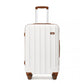 Kono 24 Inch ABS Hardshell Suitcase With Vertical Stripes