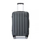 Kono 24 Inch ABS Hardshell Suitcase With Vertical Stripes