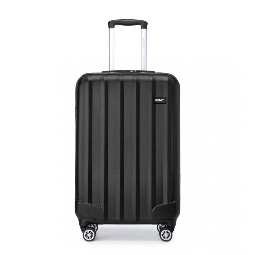 Kono 19 Inch Cabin Size ABS Hardshell Suitcase With Vertical Stripes