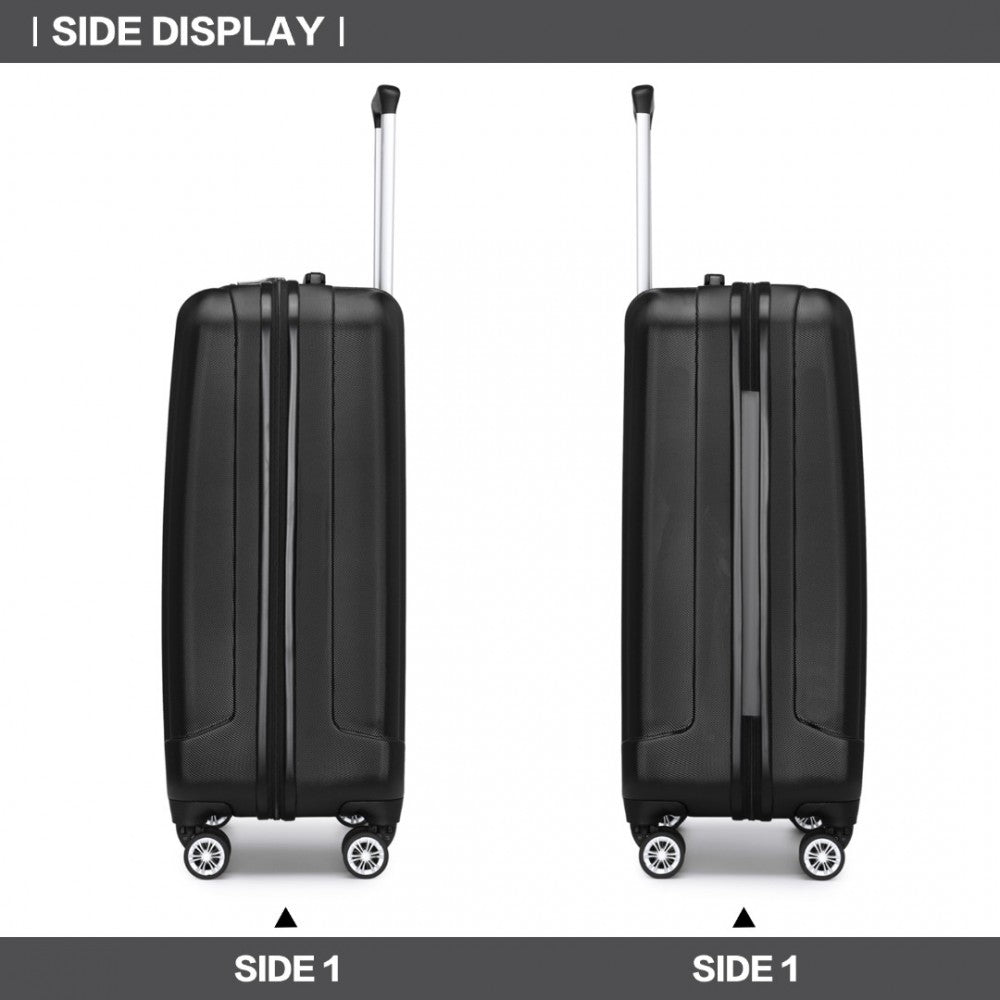 Kono 19 Inch Cabin Size ABS Hardshell Suitcase With Vertical Stripes