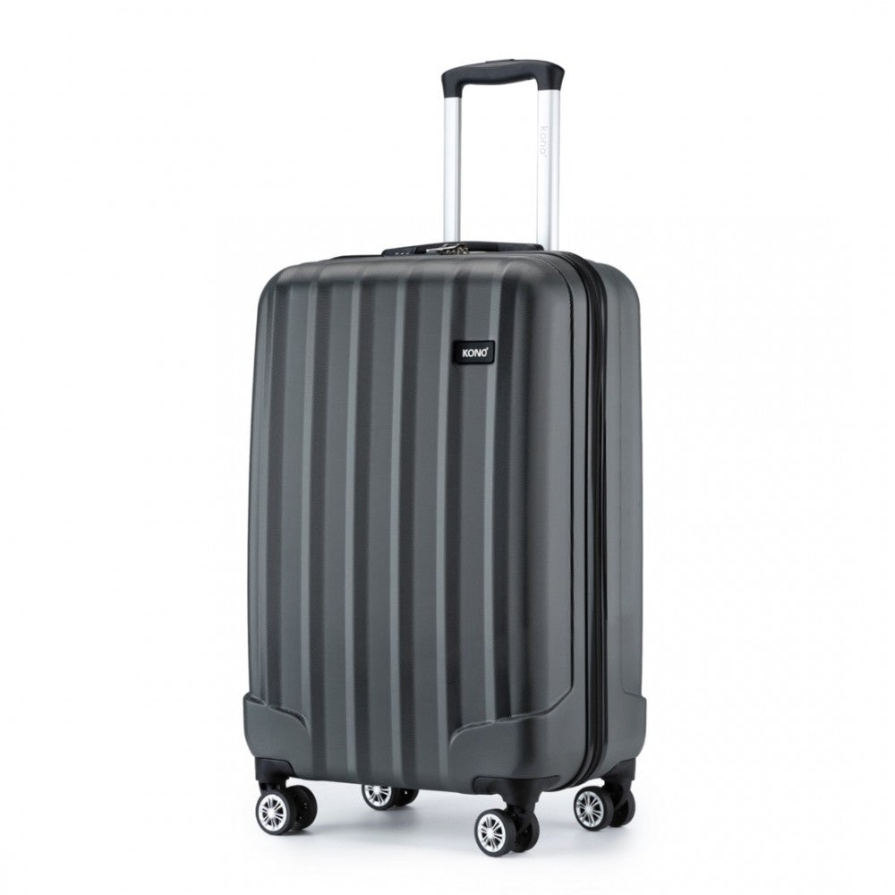 Kono 19 Inch Cabin Size ABS Hardshell Suitcase With Vertical Stripes