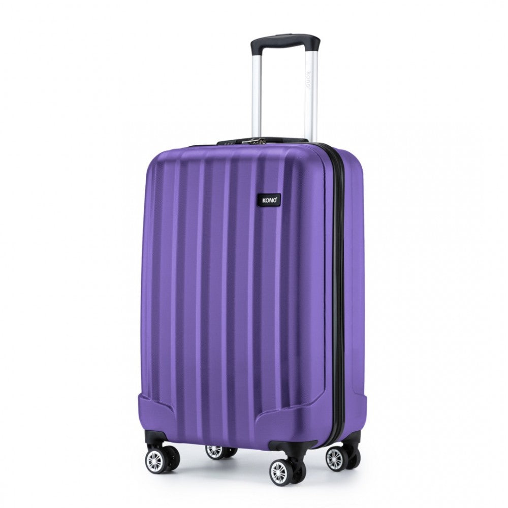 Kono 19 Inch Cabin Size ABS Hardshell Suitcase With Vertical Stripes