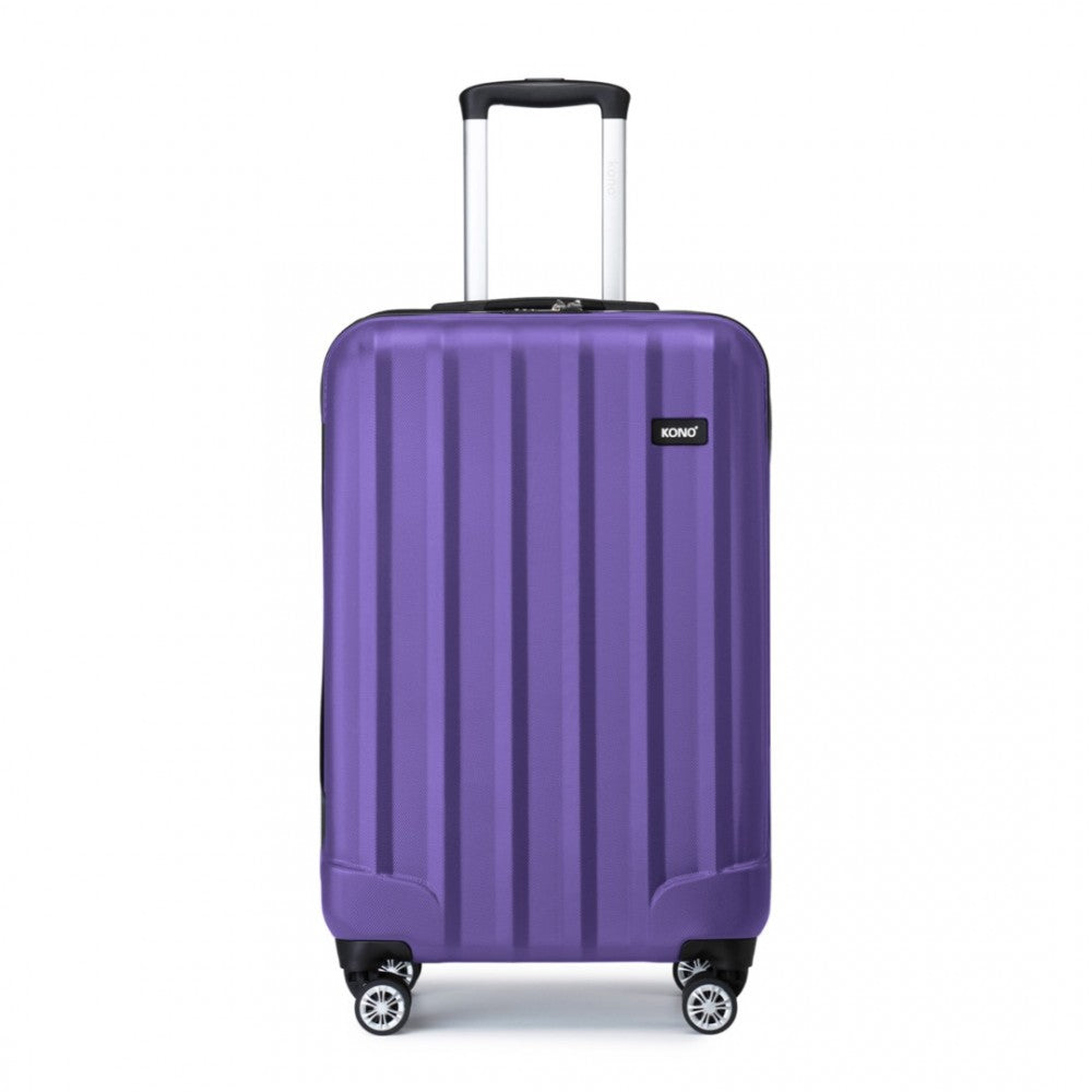 Kono 19 Inch Cabin Size ABS Hardshell Suitcase With Vertical Stripes