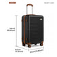 Kono 28 Inch Flexible Hard Shell ABS Suitcase With TSA Lock