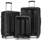 Kono 3 Piece Luggage Set 20/24/28 Inch Sleek Striped Expandable ABS + PC Suitcase With TSA Lock And Four Spinner Wheels