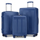 Kono 3 Piece Luggage Set 20/24/28 Inch Sleek Striped Expandable ABS + PC Suitcase With TSA Lock And Four Spinner Wheels