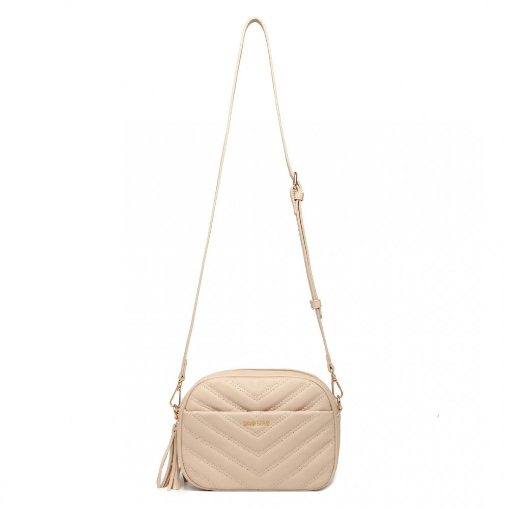 Miss LuLu Lightweight Quilted Leather Crossbody Bag