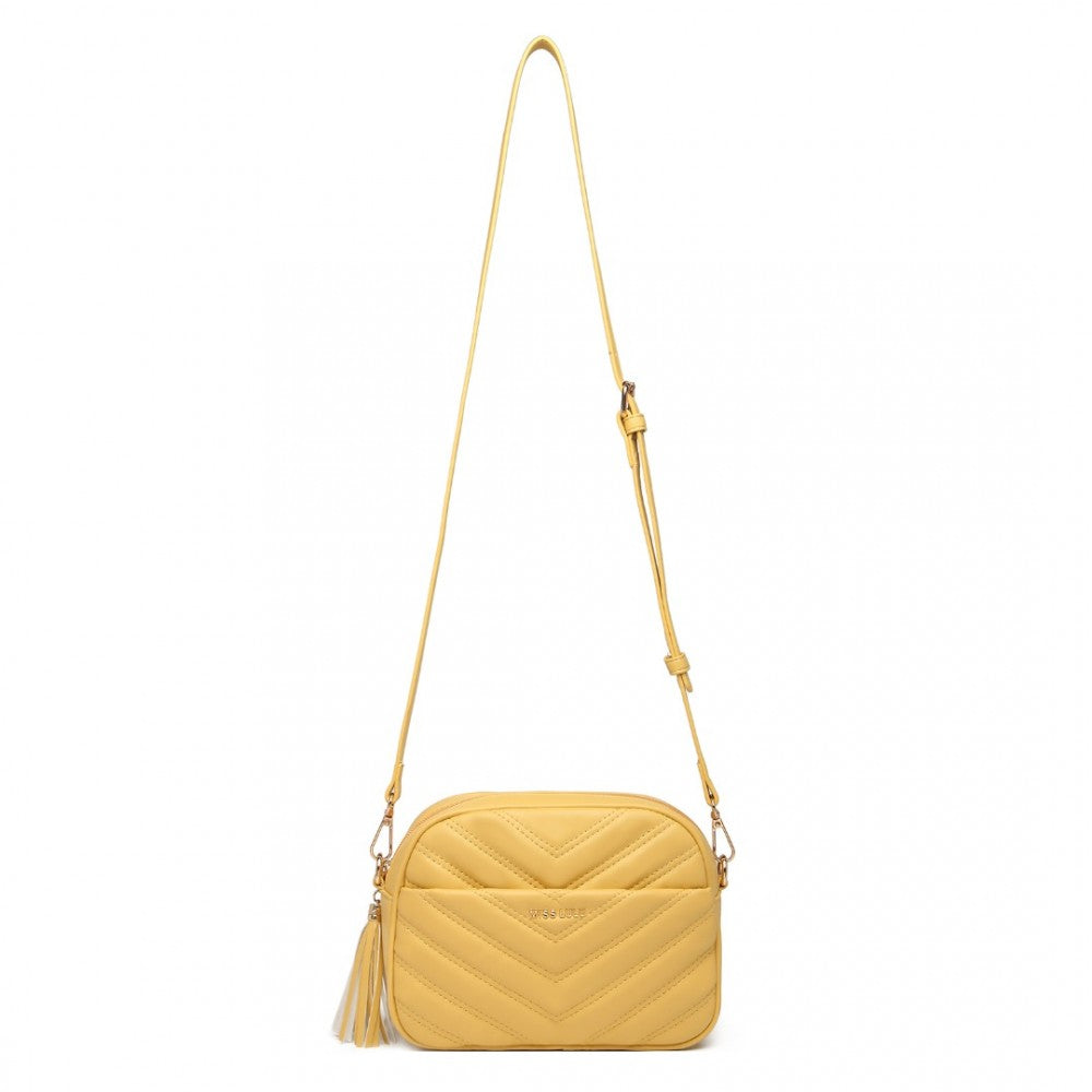 Miss LuLu Lightweight Quilted Leather Crossbody Bag