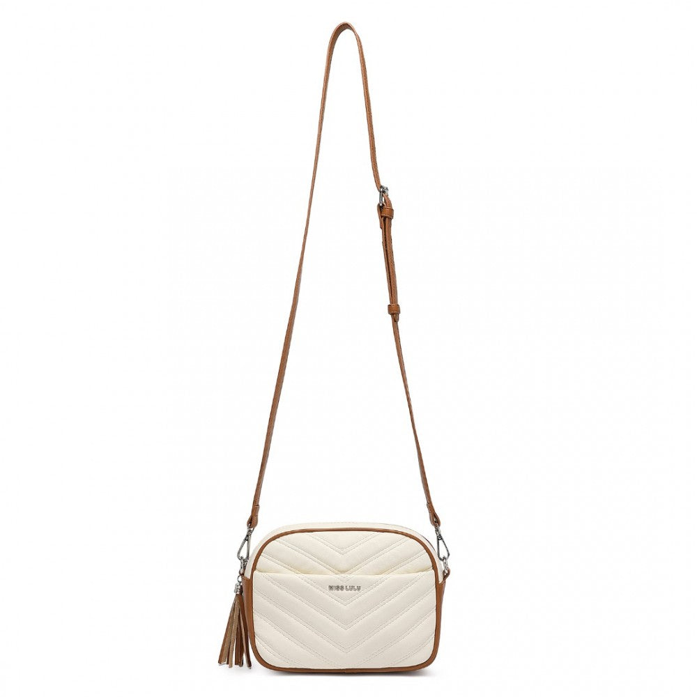 Miss LuLu Lightweight Quilted Leather Crossbody Bag