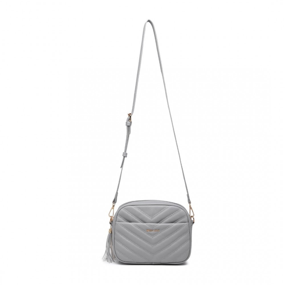 Miss LuLu Lightweight Quilted Leather Crossbody Bag