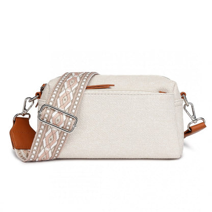 Miss LuLu Ethnic Jacquard Strap Water Resistant Crossbody Bag