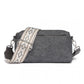 Miss LuLu Ethnic Jacquard Strap Water Resistant Crossbody Bag