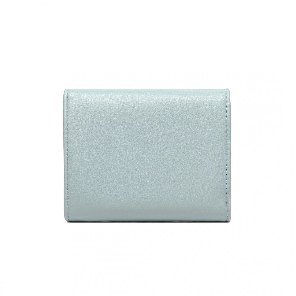 Miss LuLu PU Leather Leaf Shaped Round Clasp Wallet