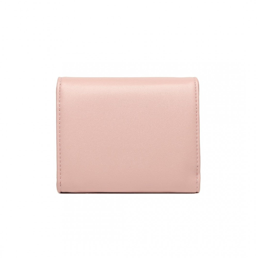 Miss LuLu PU Leather Leaf Shaped Round Clasp Wallet