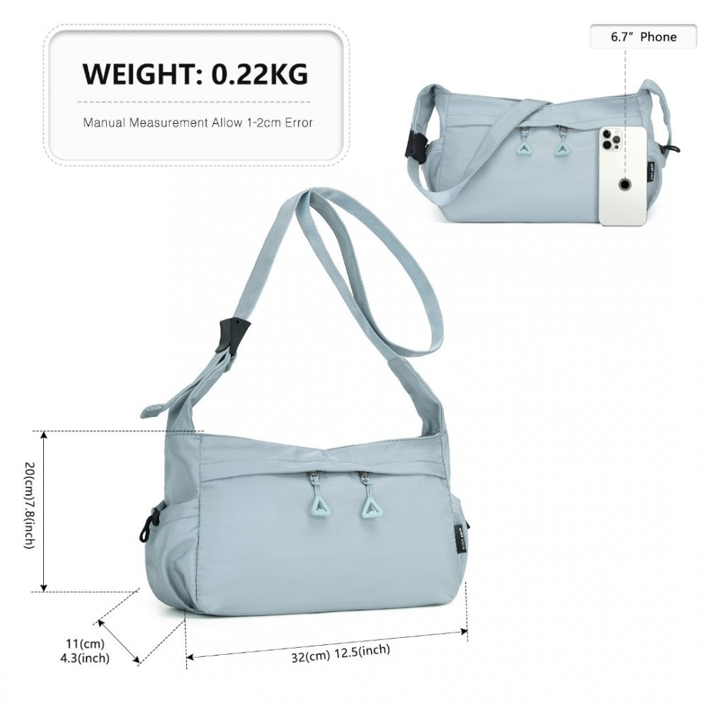 Miss LuLu Ultra Light Water Resistant Urban Casual Commuter Crossbody Bag