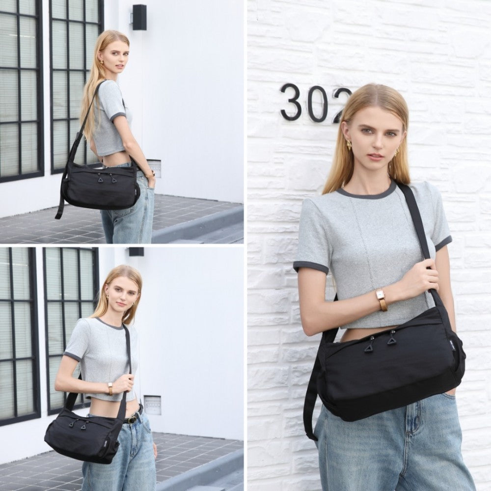 Miss LuLu Ultra Light Water Resistant Urban Casual Commuter Crossbody Bag