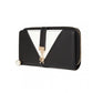 Miss LuLu Two Tone Woman's Leather Look Clutch Purse